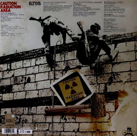 Area: Caution Radiation Area-(Yellow Splatter Colored) [Winyl]