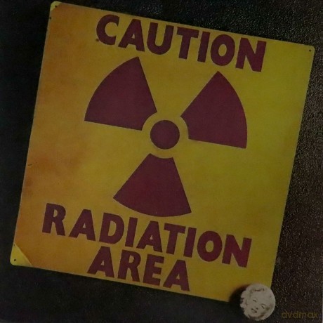 Area: Caution Radiation Area-(Yellow Splatter Colored) [Winyl]