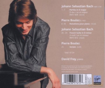 David Fray: Recital Bach Boulez [CD]
