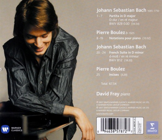 David Fray: Recital Bach Boulez [CD]