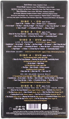 David Gilmour: Live In Gdansk [3CD]+[2DVD]