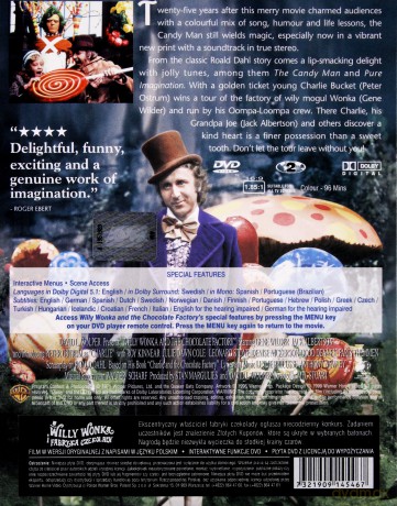 Willy Wonka i fabryka czekolady [DVD]