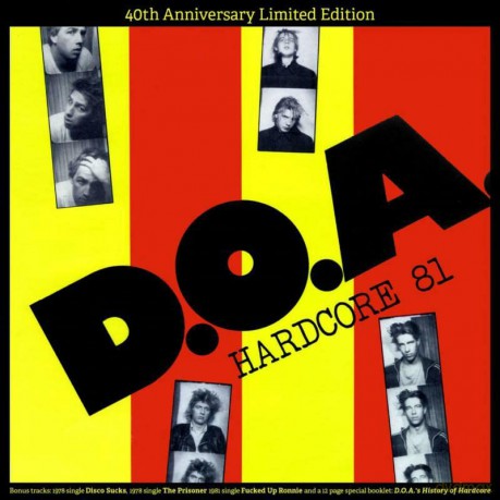 D.O.A.: Hardcore 81 (Yellow) [Winyl]