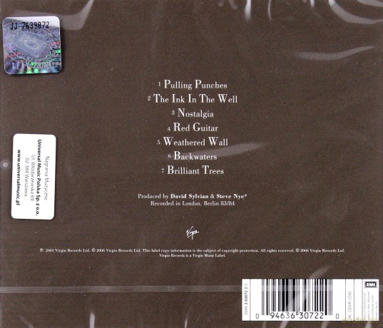 David Sylvian: Brillant Trees [CD]