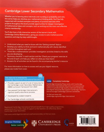 Cambridge Lower Secondary Mathematics 9 Learner's Book with Digital access - Lynn Byrd, Greg Byrd [KSIĄŻKA]