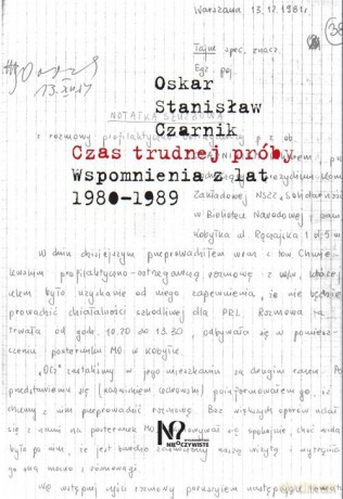 Czas trudnej próby - Oskar Czarnik [KSIĄŻKA]
