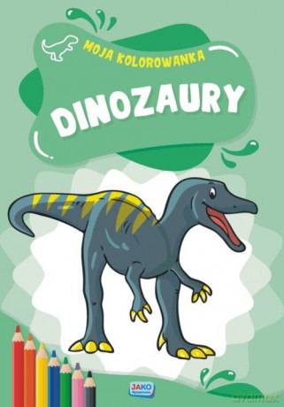 Dinozaury Moja kolorowanka 2 sztuki [KSIĄŻKA]
