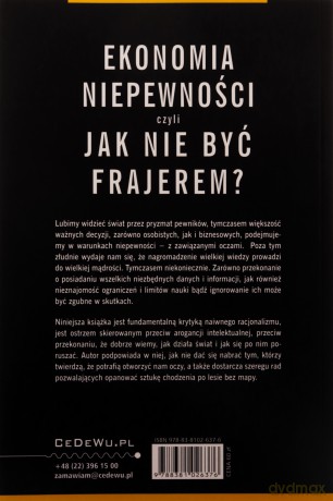 Ekonomia niepewności, czyli jak nie być frajerem - Grzegorz M. Malinowski [KSIĄŻKA]