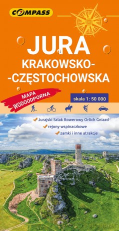 Jura Krakowsko-Częstochowska Mapa wodoodporna [KSIĄŻKA]