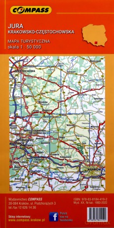 Jura Krakowsko-Częstochowska Mapa wodoodporna [KSIĄŻKA]