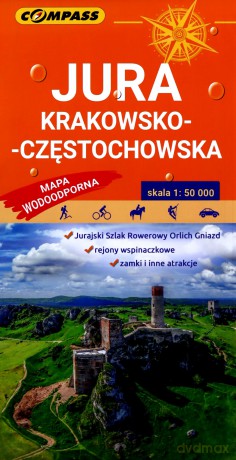 Jura Krakowsko-Częstochowska Mapa wodoodporna [KSIĄŻKA]