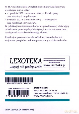 Kodeks pracy Przepisy [KSIĄŻKA]