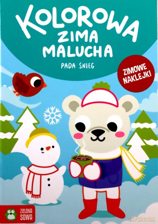 Kolorowa zima malucha Pada śnieg [KSIĄŻKA]