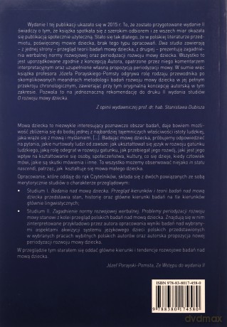 O rozwoju mowy dziecka - Józef Porayski-Pomsta [KSIĄŻKA]