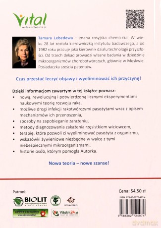 Pasożyt wywołujący raka - Tamara Lebedewa [KSIĄŻKA]