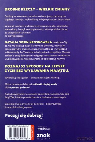 Poczuj się dobrze. 52 sposoby na poprawę jakości życia - Natalia Sosin-Krosnowska [KSIĄŻKA]