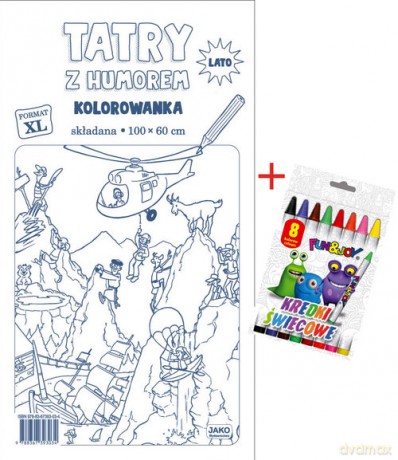 Tatry z humorem Kolorowanka XL + kredki [KSIĄŻKA]