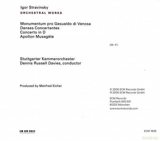 Davies R,Stuttgarter Kamm.The Hilliard..: Stravinsky [CD]