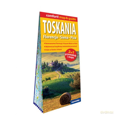 Toskania. Florencja, Siena, Piza laminowany map&guide 2w1: przewodnik i mapa