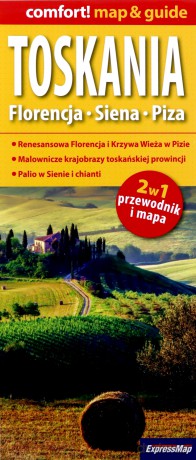 Toskania. Florencja, Siena, Piza laminowany map&guide 2w1: przewodnik i mapa