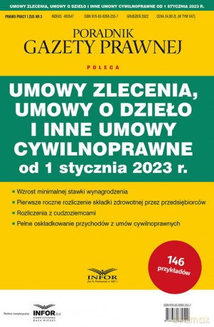 Umowy zlecenia, umowy o dzieło i inne umowy cywilnoprawne od 1 stycznia 2023 r. [KSIĄŻKA]