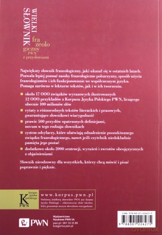 Wielki słownik frazeologiczny PWN z przysłowiami - Anna Kłosińska, Elżbieta Sobol [KSIĄŻKA]