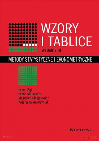 Wzory i tablice - Iwona Bąk, Iwona Markowicz [KSIĄŻKA]