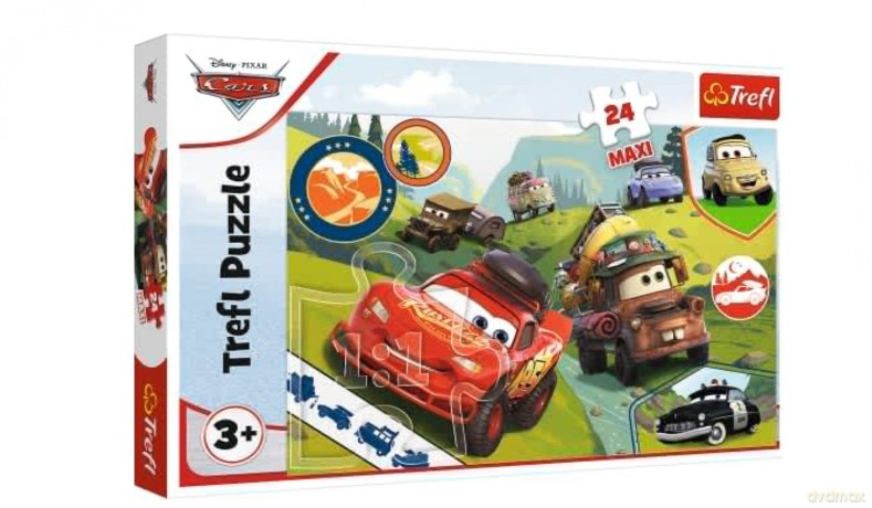 24 Maxi - Wesołe auta /Disney Cars 3 [PUZZLE]