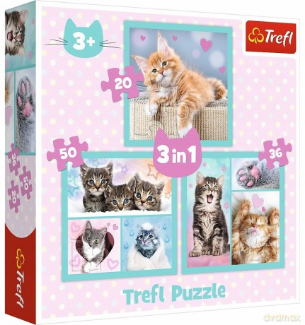 3w1 - Słodkie zwierzaki [PUZZLE]