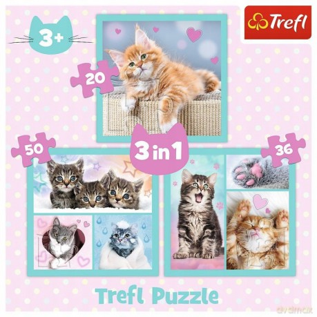 3w1 - Słodkie zwierzaki [PUZZLE]