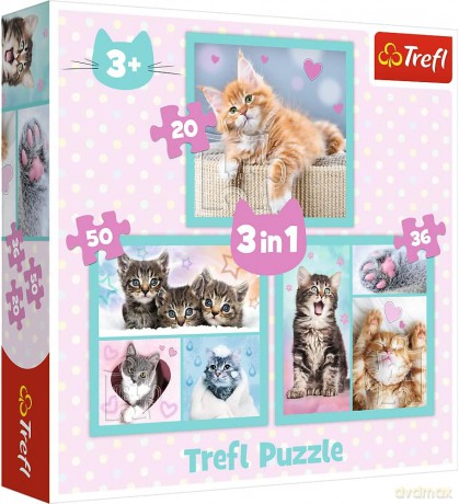 3w1 - Słodkie zwierzaki [PUZZLE]