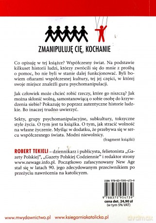 Zmanipuluję cię kochanie  - Tekieli Robert [KSIĄŻKA]