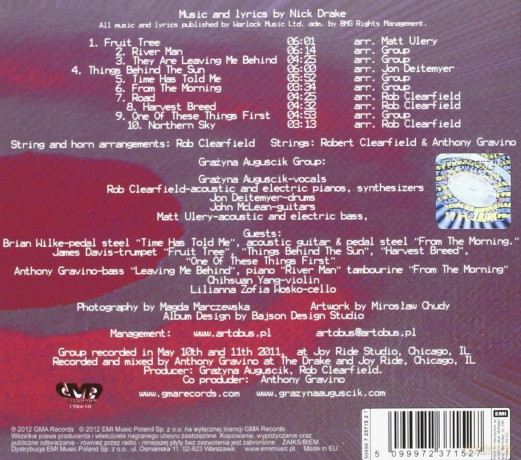 Grażyna Auguścik: Man Behind The Sun - Songs Of Nick Drake (ecopack) [CD]