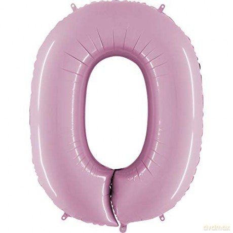 Balon Numer 0 Pastel Pink 070PP-P