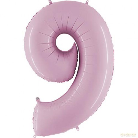 Balon Numer 9 Pastel Pink 079PP-P