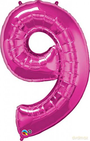 Balon numer 9 róż 019F