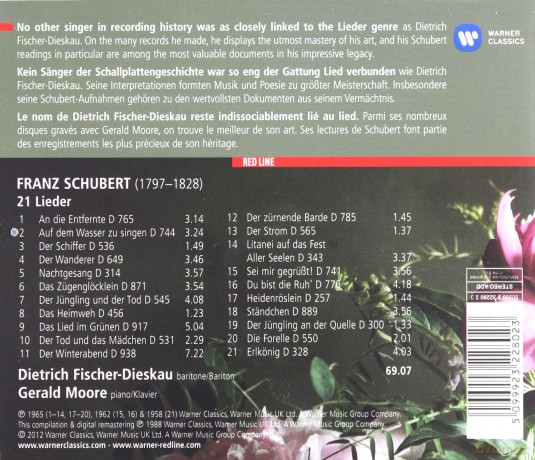Fischer-Dieskau: Lieder [CD]