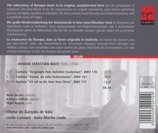Rene Jacobs: Cantatas [CD]