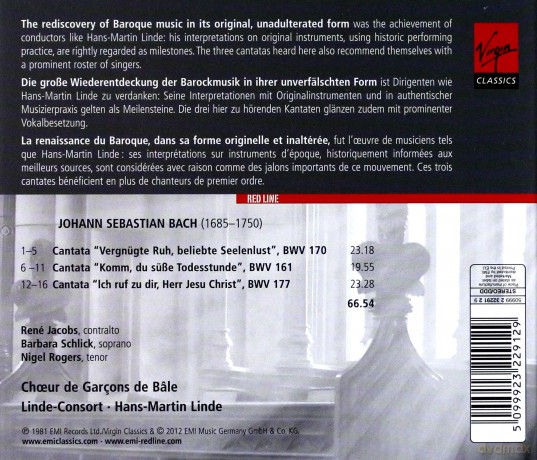 Rene Jacobs: Cantatas [CD]