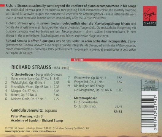 Gundula Janowitz: Songs With Orchiestra [CD]