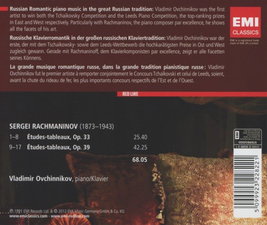Vladimir Ovchinikov: Etudes-Tableux [CD]