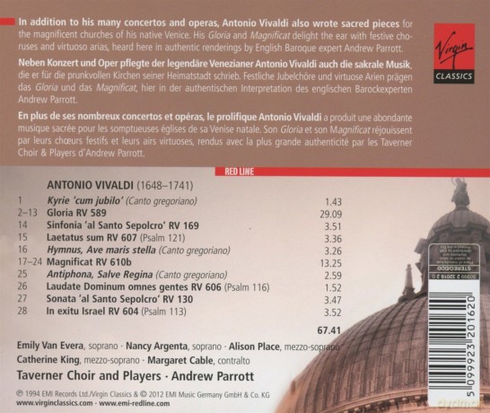 Andrew Parrott: Gloria, Magnificat [CD]