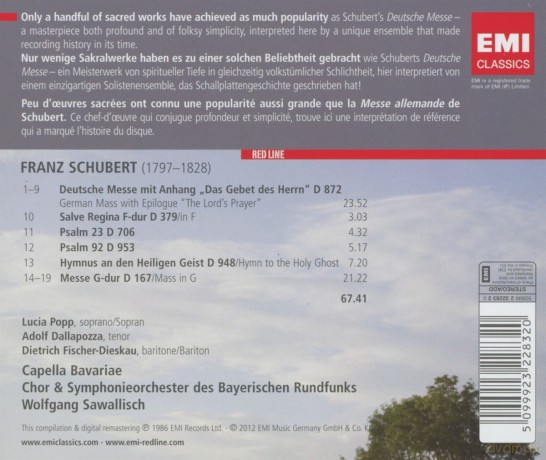 Wolfgang Sawallisch: Deutche Messe [CD]