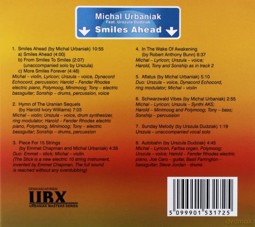 Michał Urbaniak Feat. Urszula Dudziak: Smiles Ahead - Special Edition (digipack) [CD]