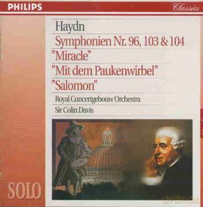 Davis,Royal Conc.Orch.: Haydn:Symph. 96,103,104 [CD]