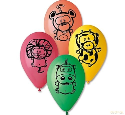 Balony Premium Zwierzątka z dżungli, 12