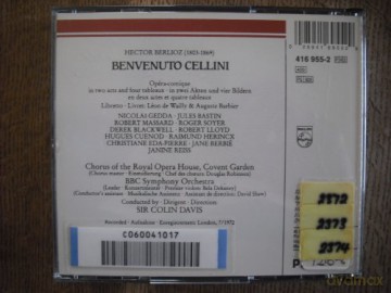 Davis/Bbc Symph. Orch.: Berlioz:Benvenuto .Cellini-Ga [3CD]