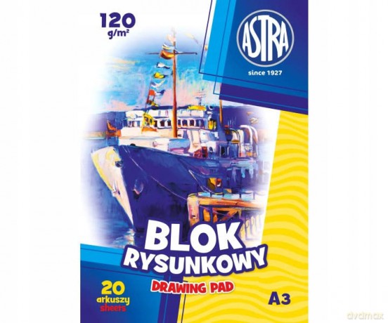 Blok rysunkowy a3 120g 2587