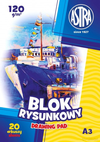 Blok rysunkowy a3 120g 2587