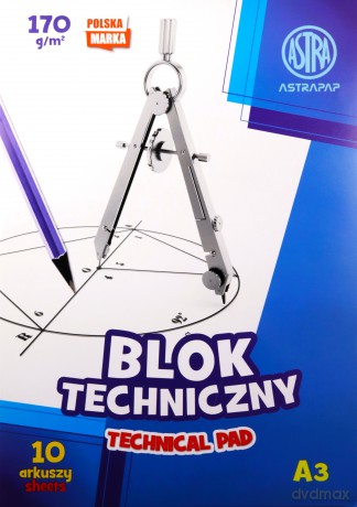 Blok techniczny a3 170g 2600